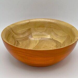 Vintage TuttoCasa Wooden Cereal Salad Bowl 7” Mid Century Taiwan MCM Retro